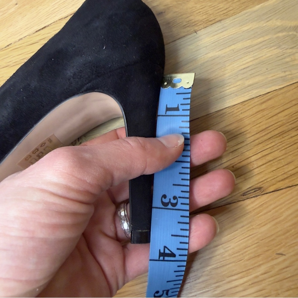 Reiss Black Suede Pointed Toe Pumps Size 40 - Picture 13 of 13
